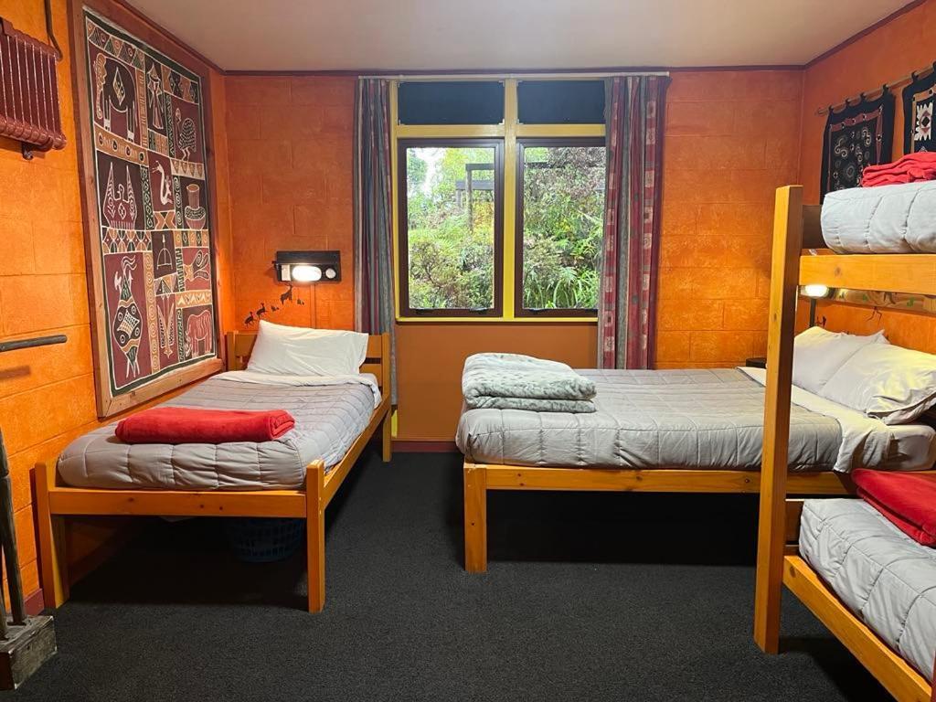 그레이마우스 글로벌 빌리지 트래블러스 로지 호스텔 외부 사진 A typical dorm room at a hostel